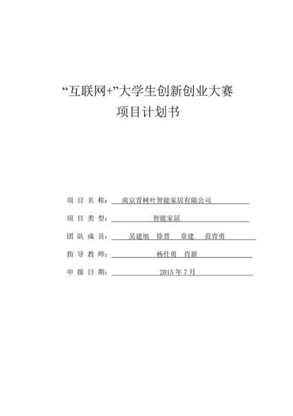 互联网项目策划案怎么写_项目策划书模板