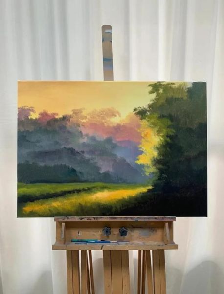 油画前景怎么画_油画前景与背景如何区分