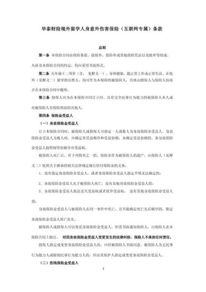 互联网保险附录怎么写_保险条款附录模板