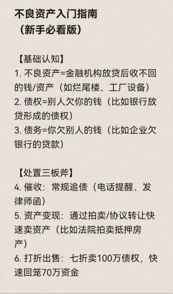 什么是不良资产_不良资产如何处置