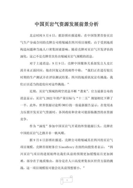 页岩气开发前景如何_页岩气未来发展趋势