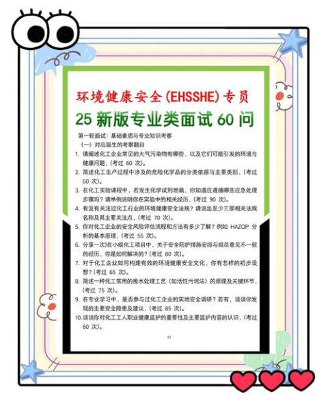 环保技术公司招聘要求_环保技术岗位面试问题