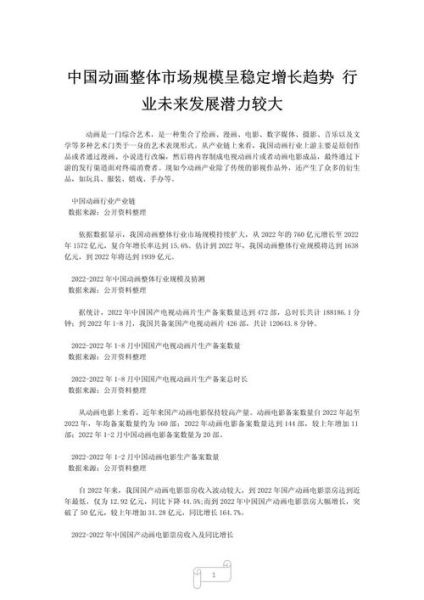 中国动漫发展前景如何_国产动画未来趋势