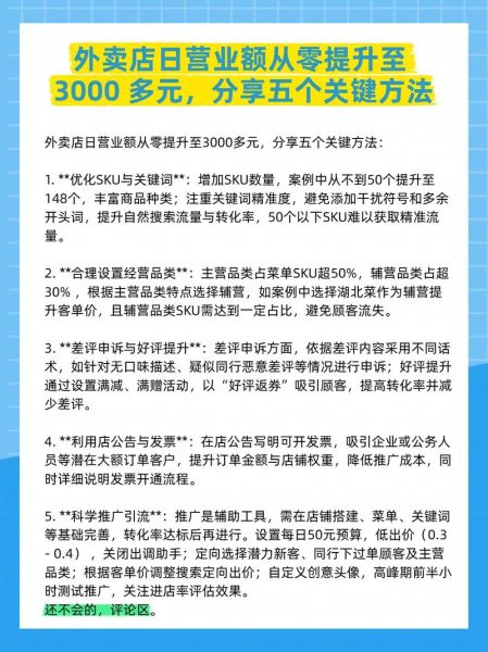 互联网餐饮销售额怎么提升_线上外卖平台运营技巧