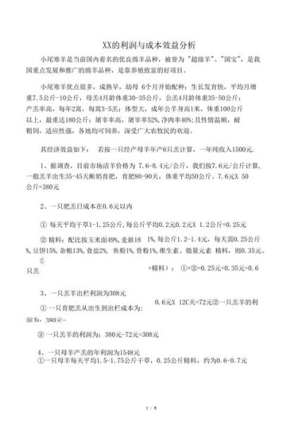 养羊的利润与成本_新手养羊需要准备什么