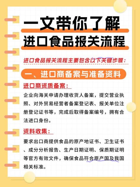 食品出口需要什么手续_进口食品清关流程