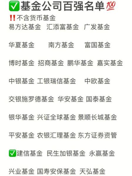 基金管理公司有哪些_如何选择靠谱基金公司