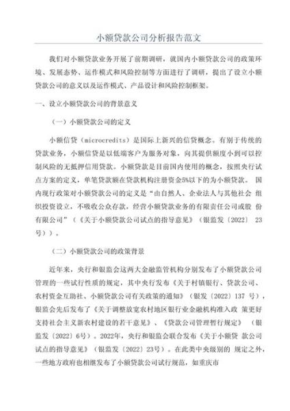 小额贷发展前景如何_小额贷未来趋势分析