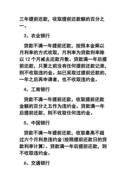 银行贷款利率怎么算_提前还款违约金是多少