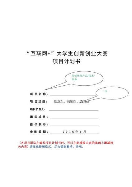 互联网商业计划书怎么写_创业计划书模板