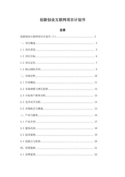 金融互联网创业计划书怎么写_创业计划书模板