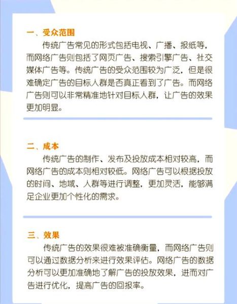 互联网广告和传统广告的区别_互联网广告的优势有哪些