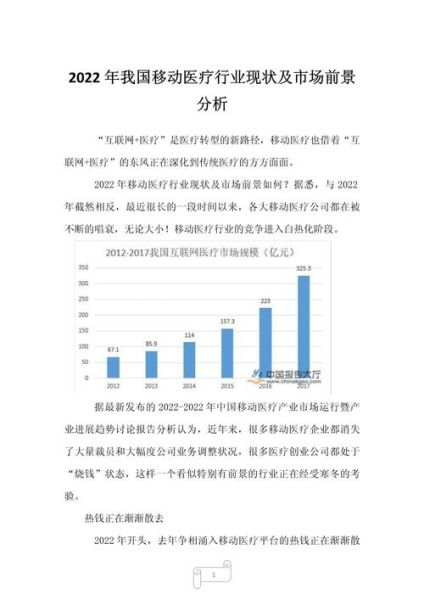 移动医疗行业现状_未来发展趋势