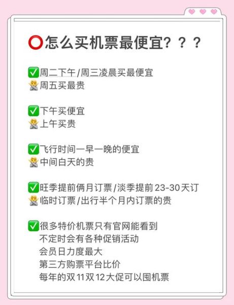 机票什么时候最便宜_如何买到特价机票