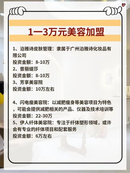 美容院加盟哪家好_开美容院需要多少钱